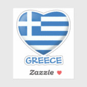 Grieks Vlaggenhuis Sticker (Vel)