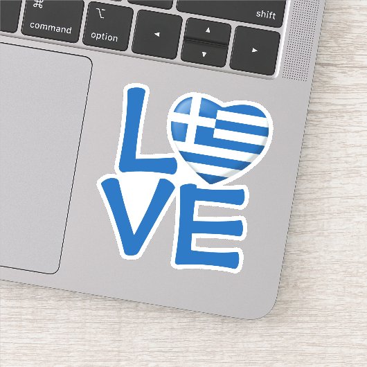 Grieks Vlaggenhuis Sticker (Detail)