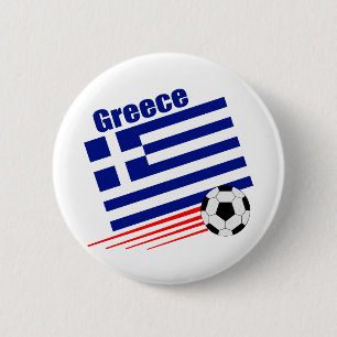 Grieks voetbalteam ronde button 5,7 cm