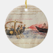 Grieks vuur (vellum) keramisch ornament (Achterkant)