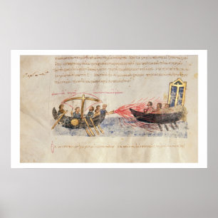 Grieks vuur (vellum) poster