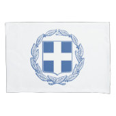 Grieks wapenschild kussensloop (Voorkant-Links)