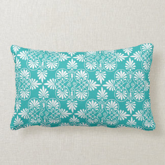 Grieks-wit Blauwgroen patroonanent decoratief onge Kussen