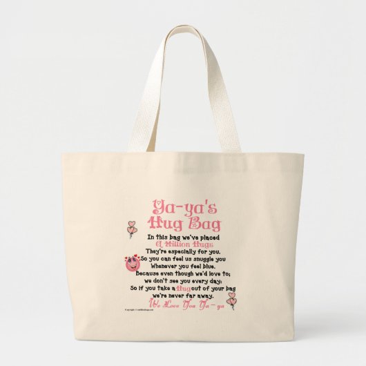 Grieks - Ya-ya - Plural Verse Grote Tote Bag (Voorkant)