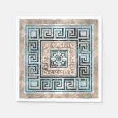 Grieks Zeer belangrijk Ornament - Abalone en goud Servet (Voorkant)