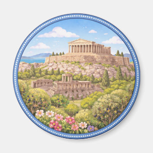 Griekse Acropolis Magneet