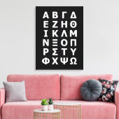 Griekse alfabet canvas afdruk (Insitu (Woonkamer))