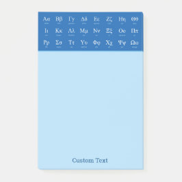 Griekse alfabet post-it® notes