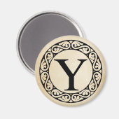 Griekse alfabetbrief Upsilon Magneet (Voorkant / Achterkant)