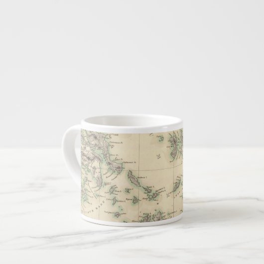 Griekse archipel, oud espresso kop (Voorkant links)
