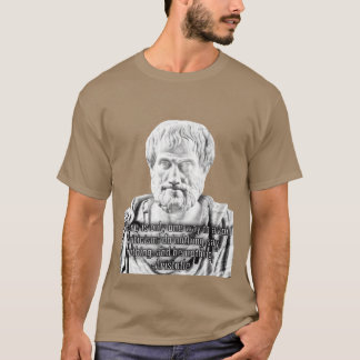 Griekse Aristoteles filosofische kritische quote v T-shirt