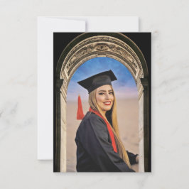 Griekse Boog ontwerp Grad Feest uitnodiging Bijlag