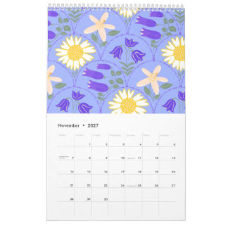 Griekse botanische patronen & Rhodos scènes kalend Kalender