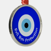 Griekse boze oog metalen ornament (Rechts)