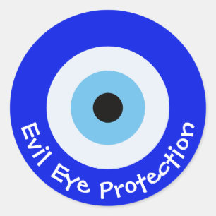 Griekse boze oog ronde sticker