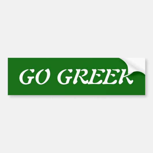 Griekse Bumpersticker (Voorkant)