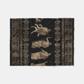 Griekse doedels en sleutelversiering van de Meande Fleece Deken (Voorkant (Horizontaal))