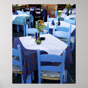 Griekse eiland Kreta en oude stad Chania Poster