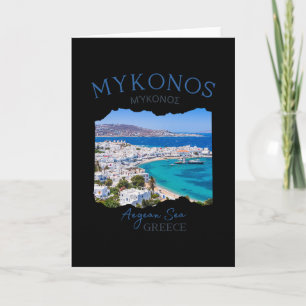 Griekse eiland Mykonos Griekenland Vakantie Famili Kaart