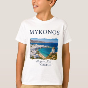 Griekse Eiland Mykonos Vakantie Reizen Kustleven T-shirt