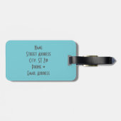 Griekse eilanden bagagelabel (Achterkant horizontaal)