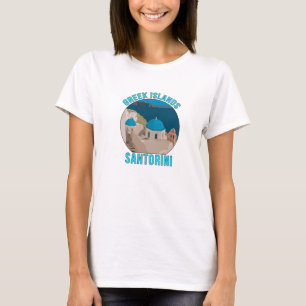 Griekse eilanden Santorini T-shirt