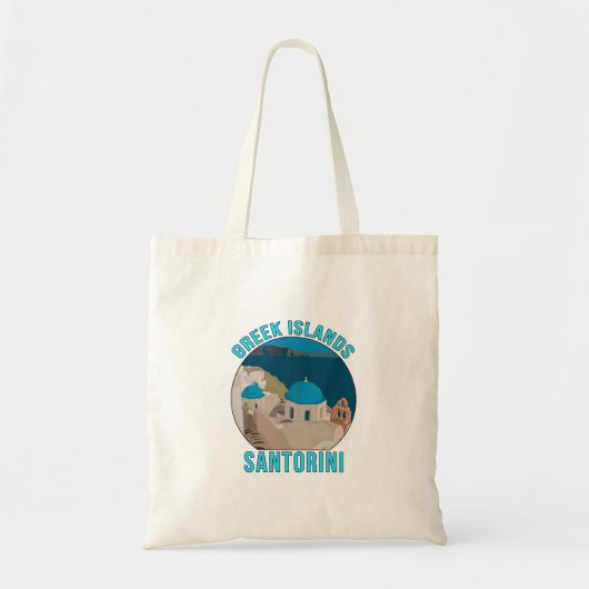 Griekse eilanden Santorini Tote Bag (Voorkant)