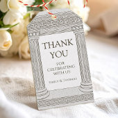 Griekse feest cadeaulabel