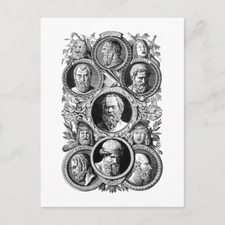 Griekse filosofen briefkaart