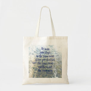 Griekse Filosoof Heraclitus Quote Tote Bag