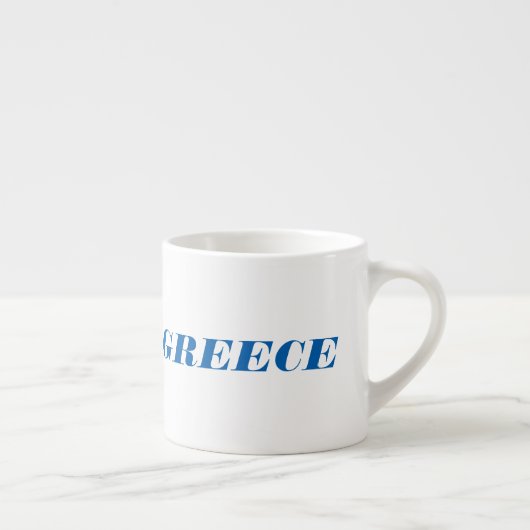 Griekse Flag Custom Espresso Cup Espresso Kop (Rechts)