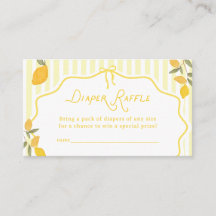 Griekse Gele Citroen Baby Shower Luiers Raffle