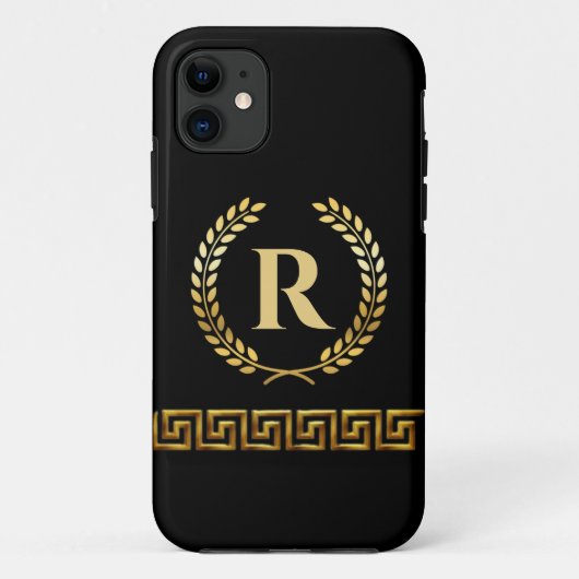 Griekse gepersonaliseerde initiaal Case-Mate iPhone case (Achterkant)