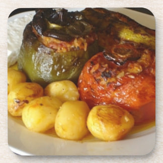 Griekse gevulde groenten (Gemista) Drankjes Onderzetter