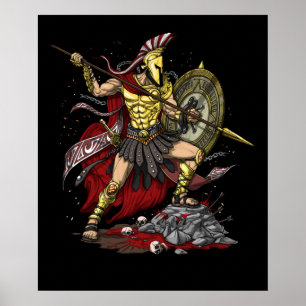 Griekse god Ares Poster