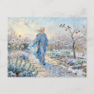 Griekse God Boreas Wintertuin Briefkaart