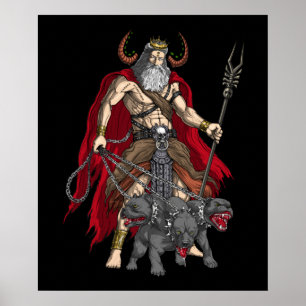 Griekse God Hades Poster