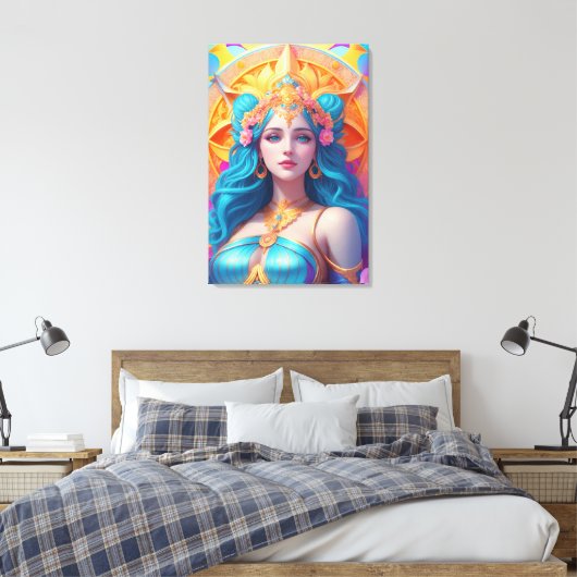 Griekse godin Aphrodite in haar pracht Canvas Afdruk (Insitu (Slaapkamer))