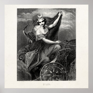 Griekse godin Diana Artemis Roman Ancient Poster