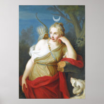 Griekse godin Diana van de Hunt