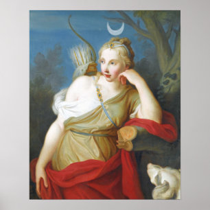 Griekse godin Diana van de Hunt Poster