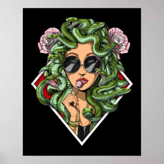 Griekse godin Medusa Poster (Voorkant)