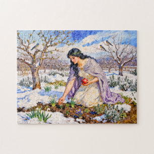 Griekse Godin Persephone Vroeg Voorjaar Legpuzzel