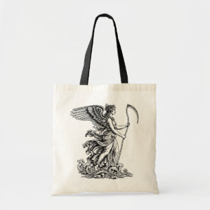 Griekse godin Venus de zee met de lange zeis Tote Bag