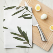 Griekse grootmoeder Olijfbijkantoren in Yiayia Theedoek (Quarter Fold)