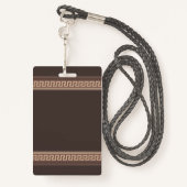 Griekse hoofdgrens badge (Achterkant met draagriem)