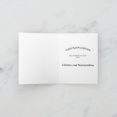 Griekse kerstboomfeestdag kaart (Binnen)