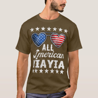 Griekse kleinmoeder vierde juli Shirt vrouwen alle