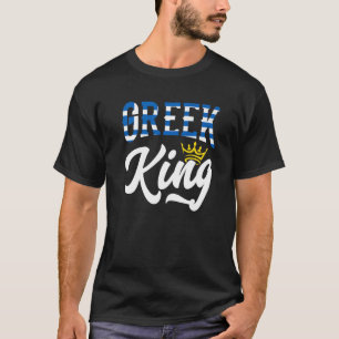 Griekse koning Griekenland Griekenland vlag 1 T-shirt