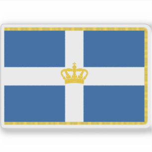 Griekse Koninklijke Vlag (1936-1970) Sticker